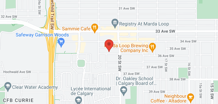 map of 2 2122 35 Avenue SW